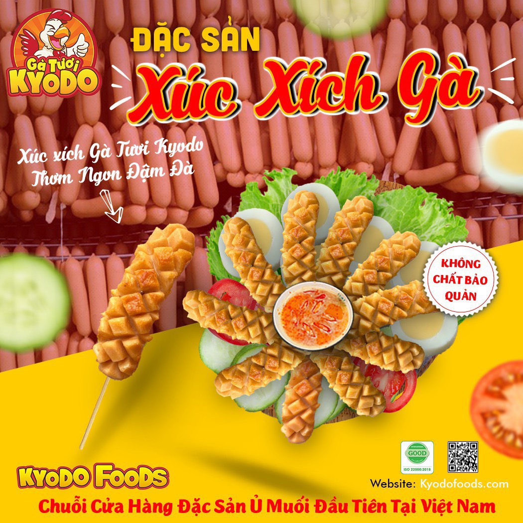 XÚC XÍCH GÀ - MÓN NGON TIẾP THEO LÊN KỆ KYODO FOODS