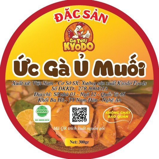 Gà ủ muối Kyodo ra mắt sản phẩm mới Ức gà ủ muối