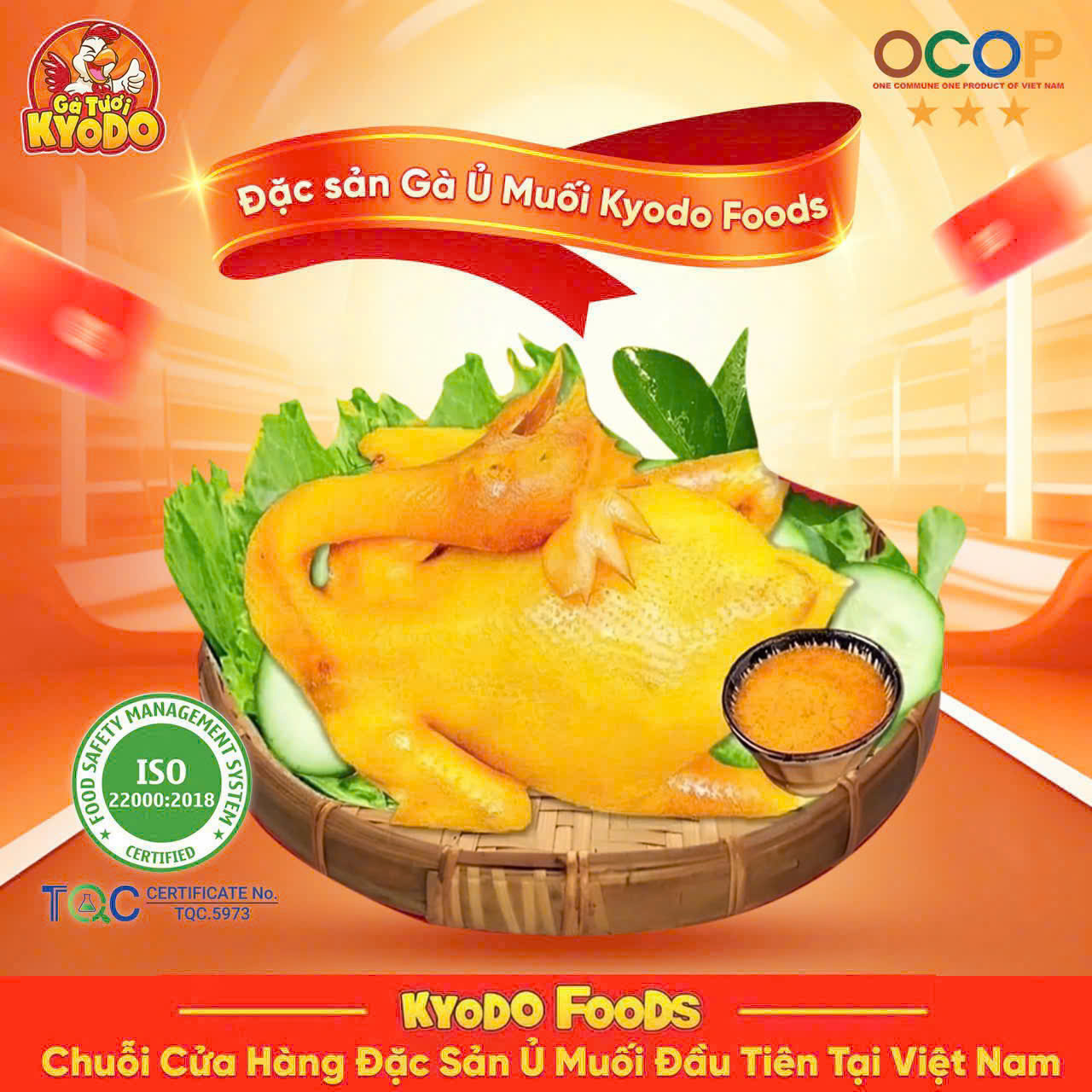 Sản phẩm “Gà ủ muối” của Kyodo Foods vinh dự nhận giải “Thương hiệu Vàng Nông nghiệp Việt Nam 2024